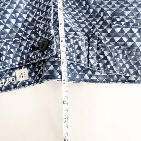 GAP Womens Summer Shorts Low Rise Geometric Blue Size 6 NWT - Picture 8 of 9